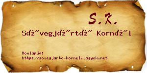 Sövegjártó Kornél névjegykártya